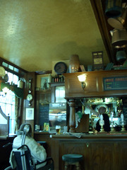 The Old Clock Inside The Dolphin Tavern
