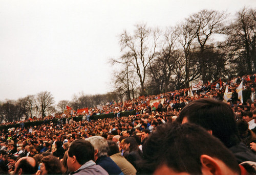 Anti Poll-Tax Demo Glasgow Kelvingrove Park 1990
