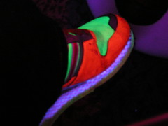 glowing sneaker