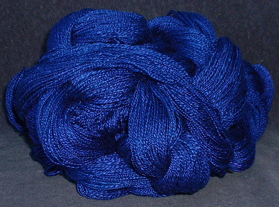 blue silk yarn