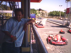 at the race track