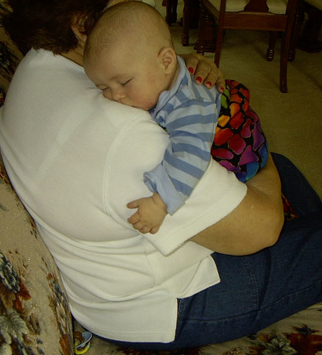 asleep on great grandma