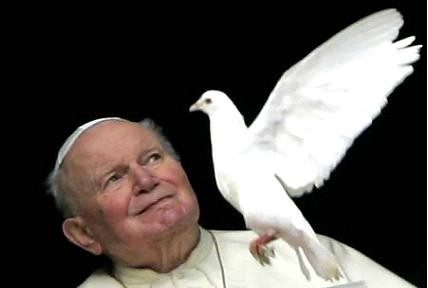 Papa y Paloma de la paz