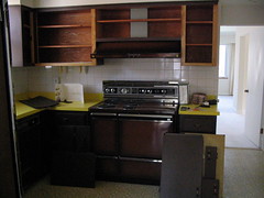 Stripped Kitchen Cabinets