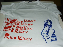 rilo kiley stencilled shirt